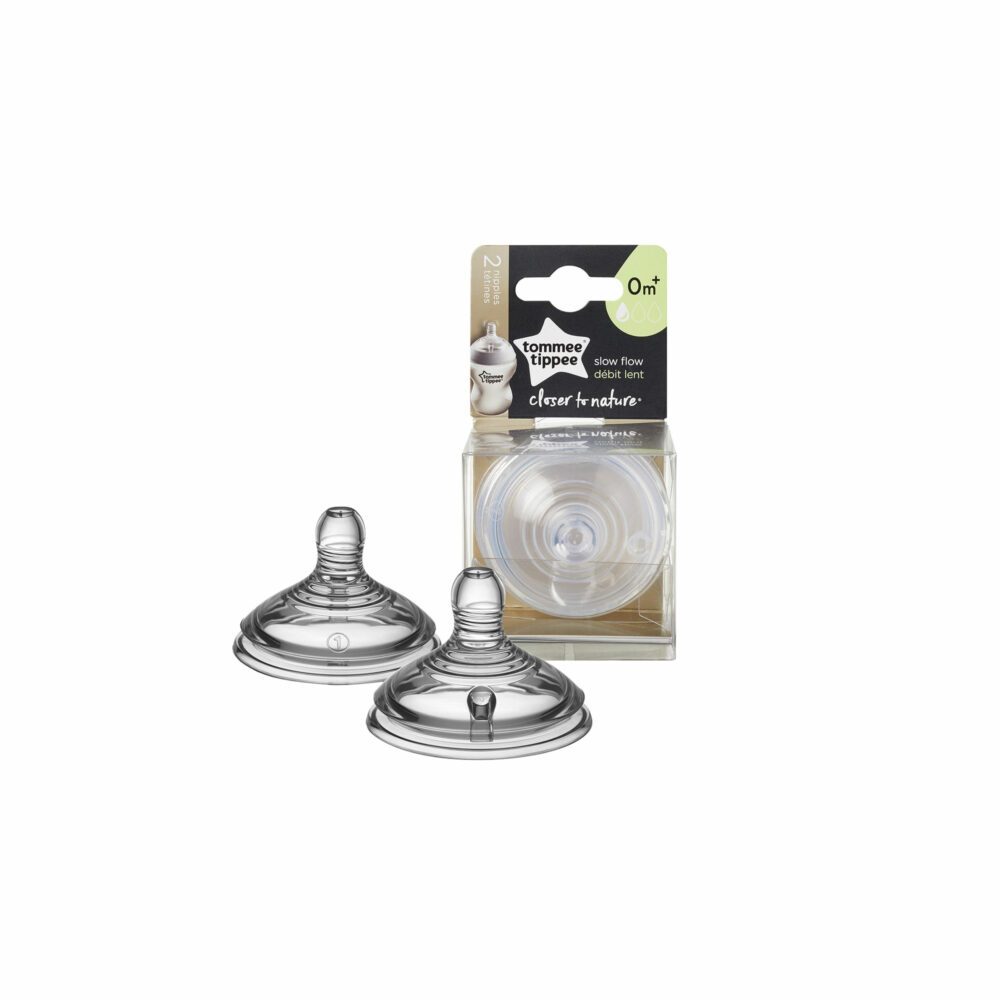 SET DE 2 TETINAS FLUJO RÁPIDO PARA BIBERÓN ANTICÓLICOS TOMME TIPPEE