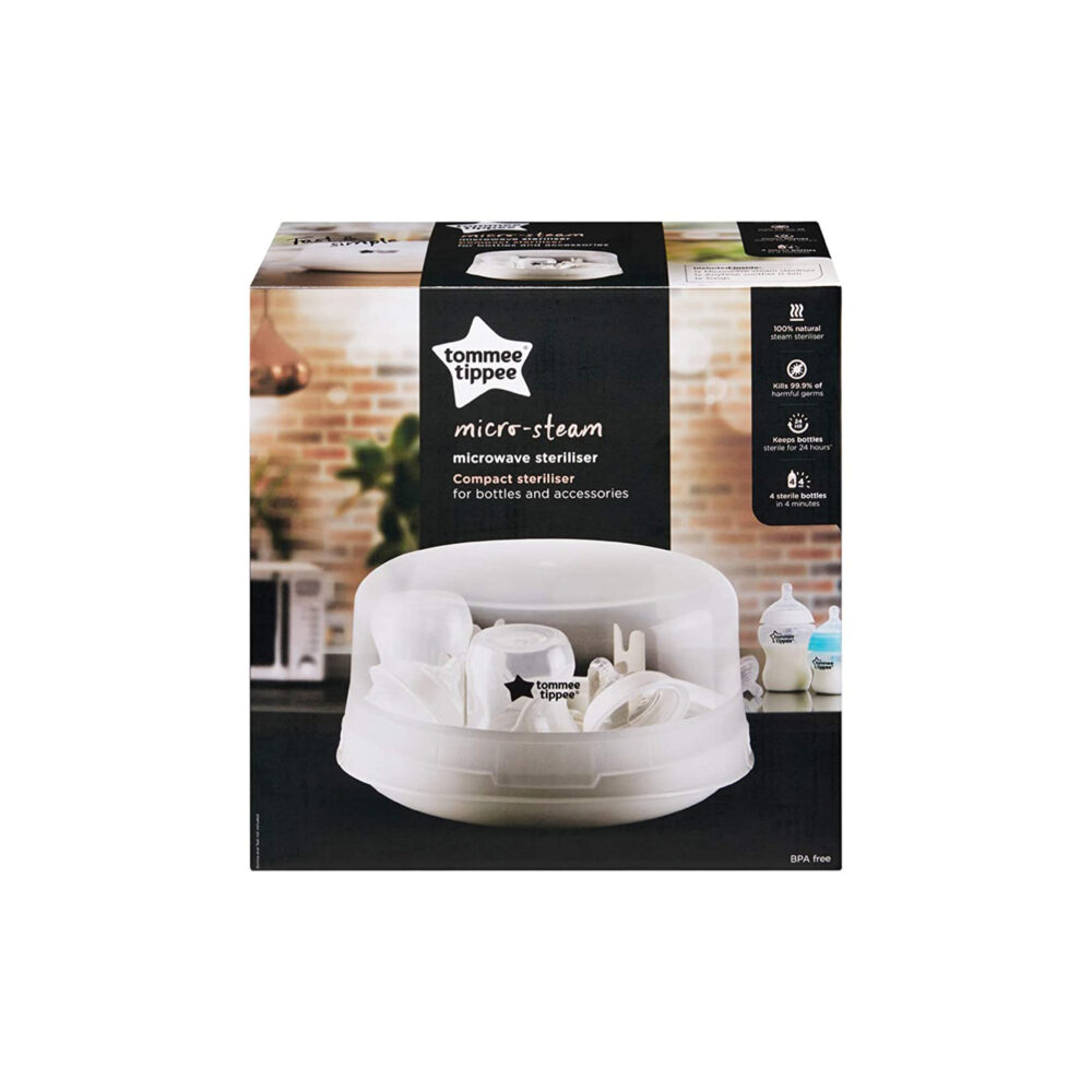 ESTERILIZADOR A VAPOR DE MICROONDAS TOMMEE TIPPEE