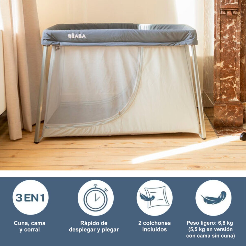 CORRAL PORTÁTIL 3 EN 1 MODELO EAZY SLEEP BEABA