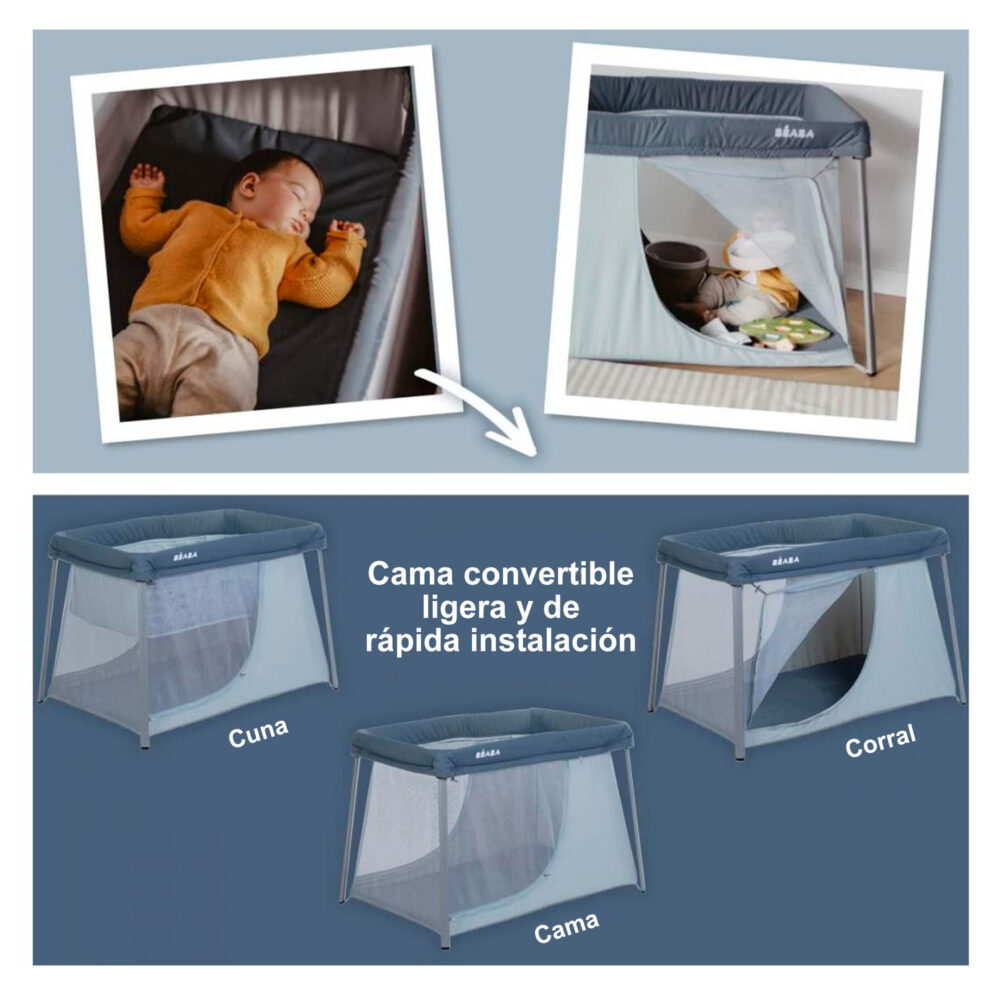 CORRAL PORTÁTIL 3 EN 1 MODELO EAZY SLEEP BEABA