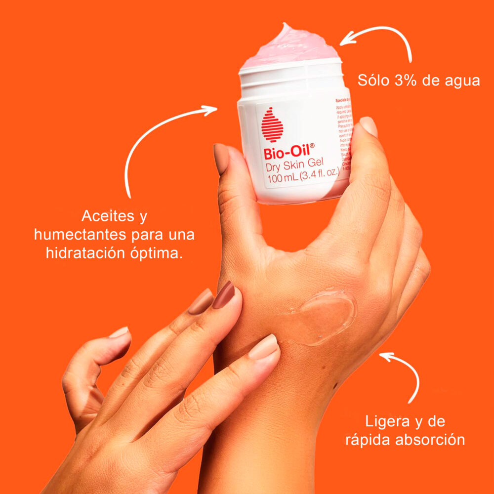 ACEITE EN GEL PARA EL CUIDADO Y PROTECCIÓN DE LA PIEL SECA DE 100 ML BIO-OIL