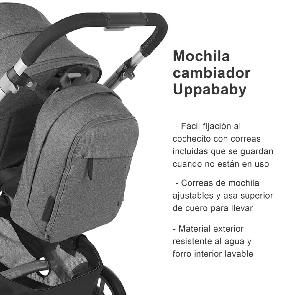 MOCHILA CAMBIADOR CON CORREAS AJUSTABLES UPPABABY