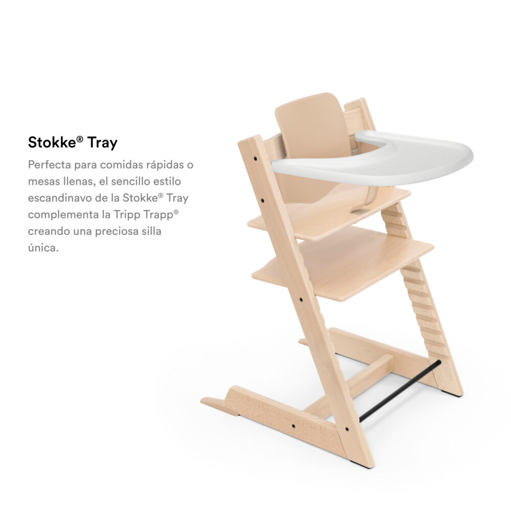 PACK SILLA MODELO TRIPP TRAPP + COJÍN NORDIC + BABYSET + BANDEJA STOKKE
