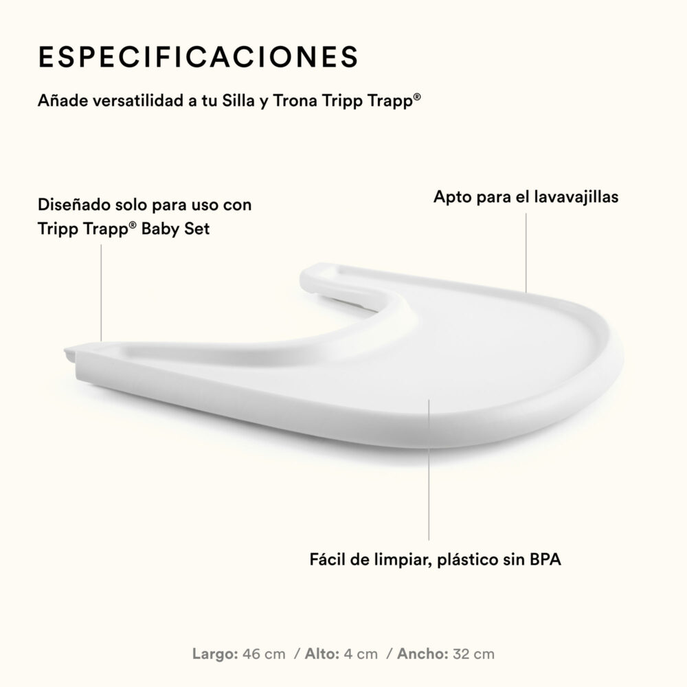 BANDEJA PARA SILLA MODELO TRIPP TRAPP STOKKE