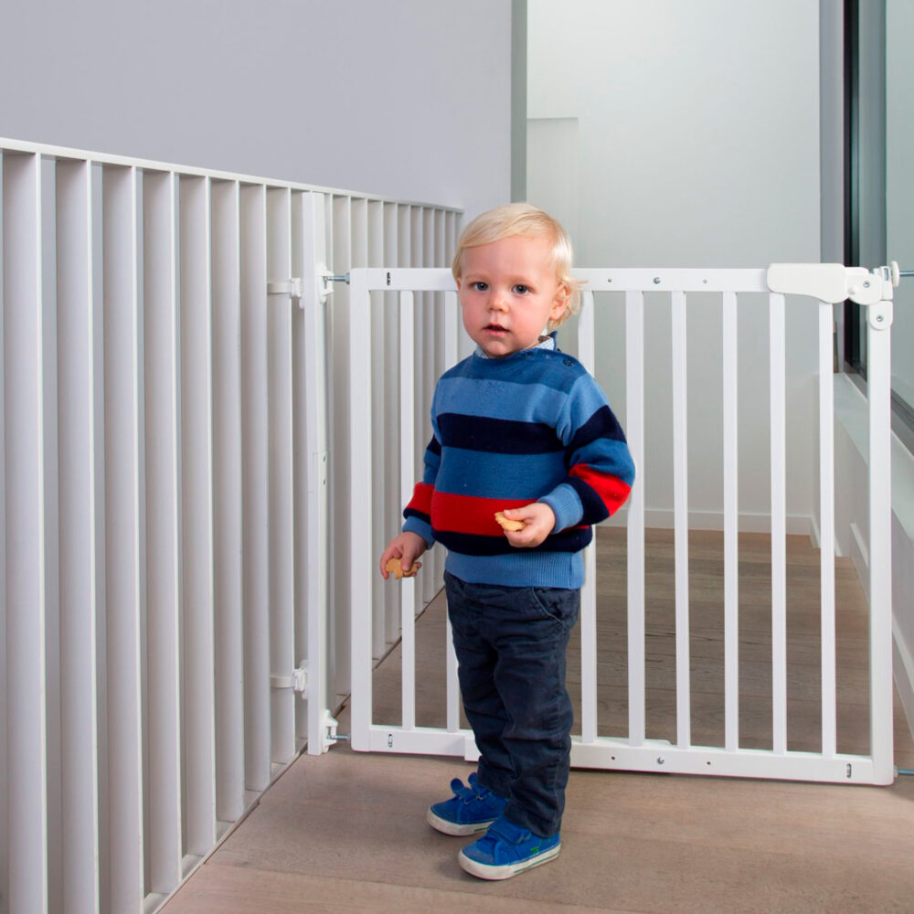 BARANDA DE MADERA PARA ESCALERAS O PUERTAS 73.5 X 2 X 76 CM NATURAL CHILDHOME