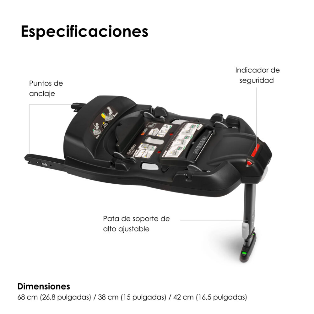 BASE ISOFIX PARA ASIENTO DE AUTO MODELO IZI GO MODULAR X1 I – SIZE / IZI MODULAR I – SIZE BESAFE
