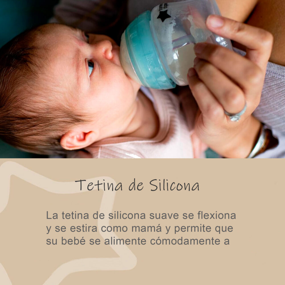 SET DE 2 BIBERONES ANTICÓLICOS DE 9 ONZAS ADVANCED ANTI COLIC TOMMEE TIPPEE