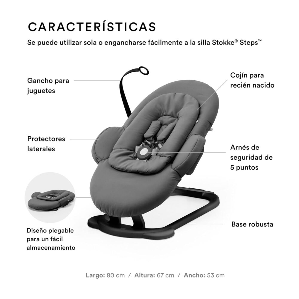BOUNCER ACOLCHADO PARA RECIÉN NACIDOS STOKKE