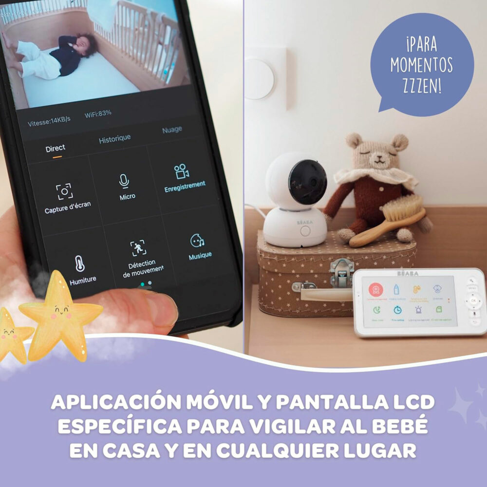 CÁMARA DE VIDEO VIGILANCIA FULL HD ZEN PREMIUM VISTA DE 360° BEABA