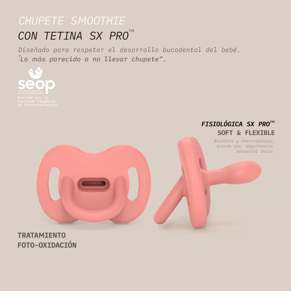 CHUPÓN SMOOTHIE FISIOLÓGICO REVERSIBLE ESSENCE 6 -18 MESES SUAVINEX