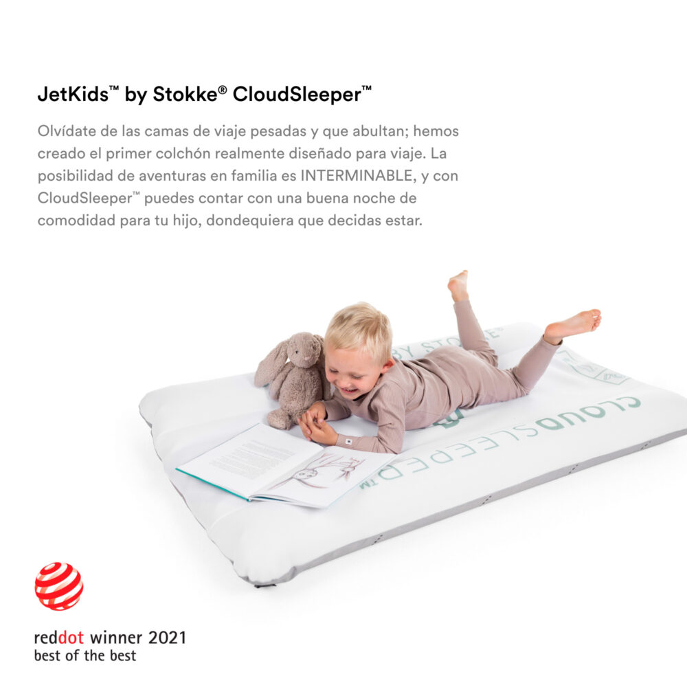 CAMA INFLABLE PARA NIÑOS CLOUDSLEEPER JETKIDS BLANCO STOKKE
