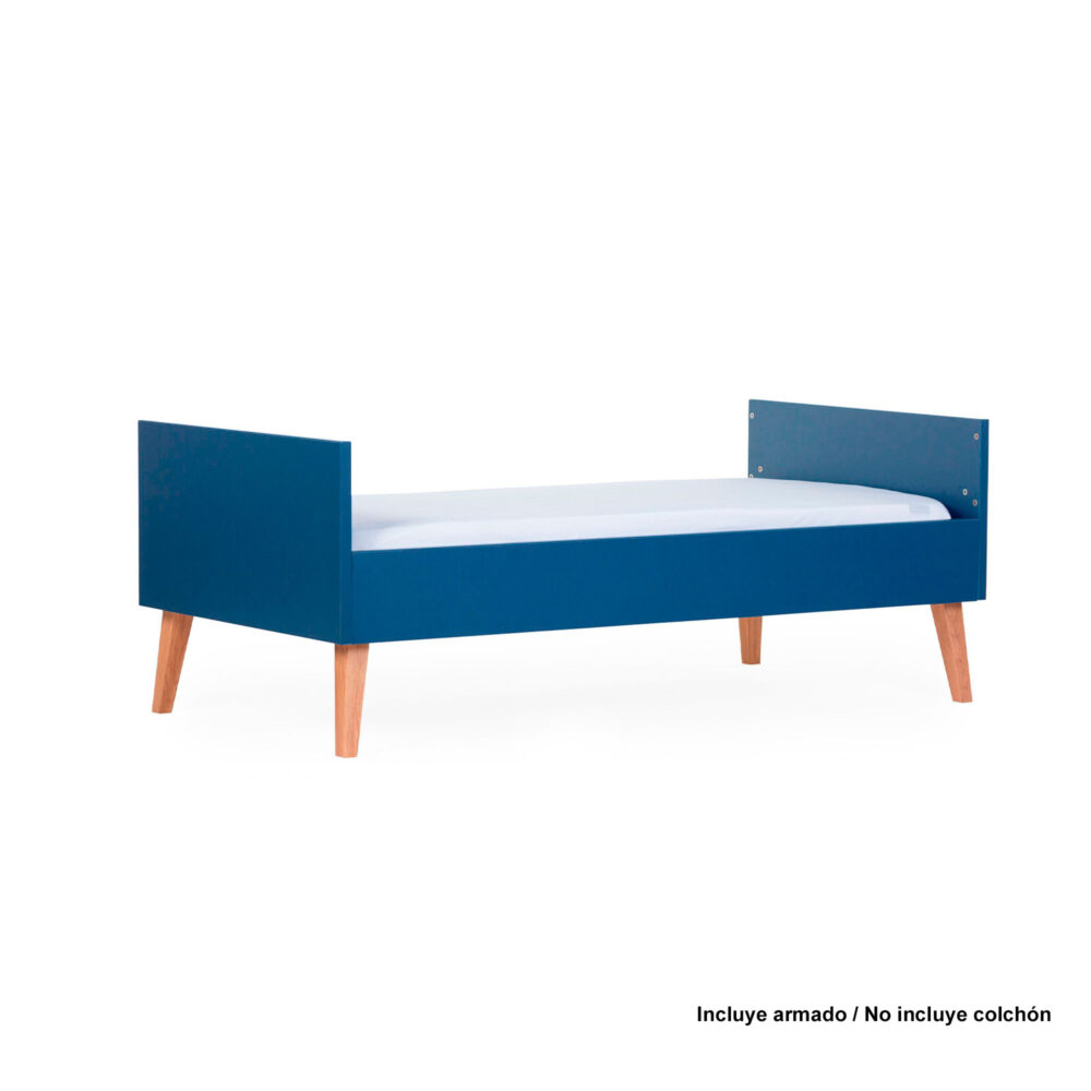 CUNA + SOMIER MODELO BOLD BLUE 140 X 70 CM CHILDHOME