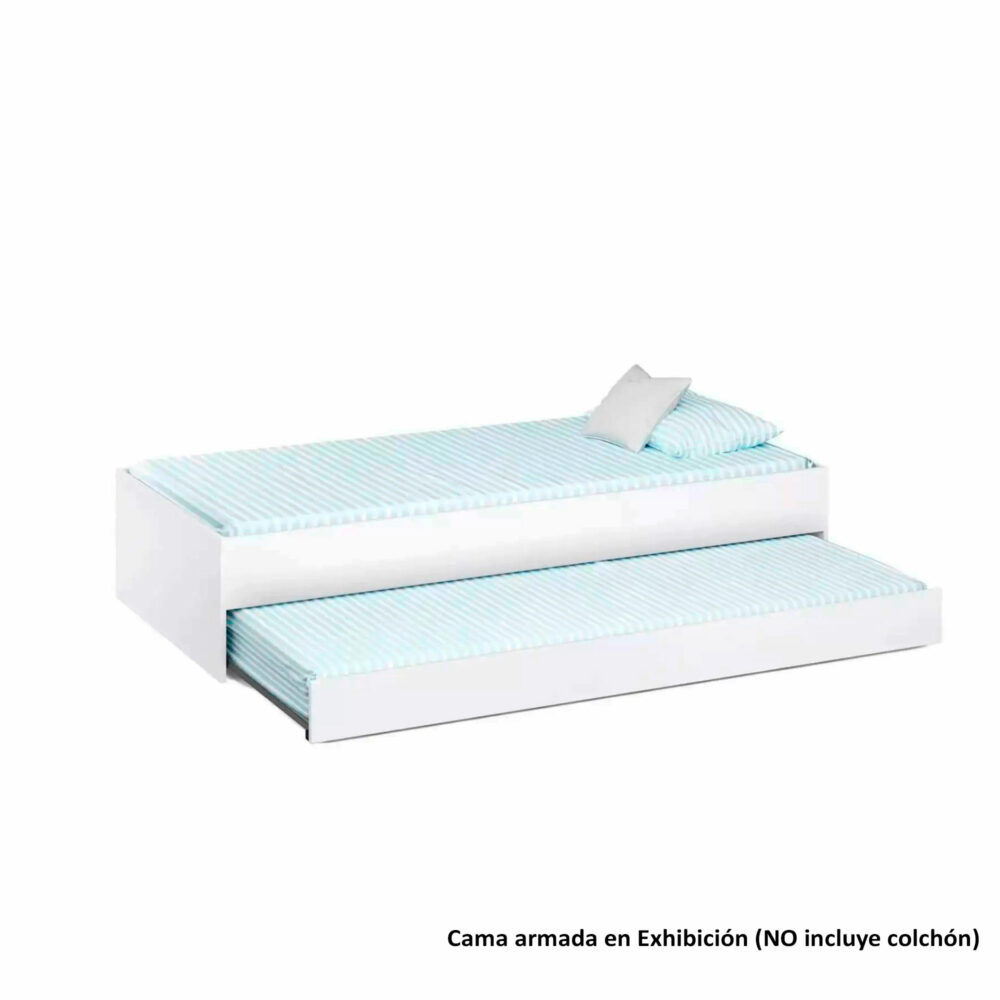 CAMA MODELO MONTESSORIANA 161 X 195 X 96 CM COLOR BLANCO DIVICAR