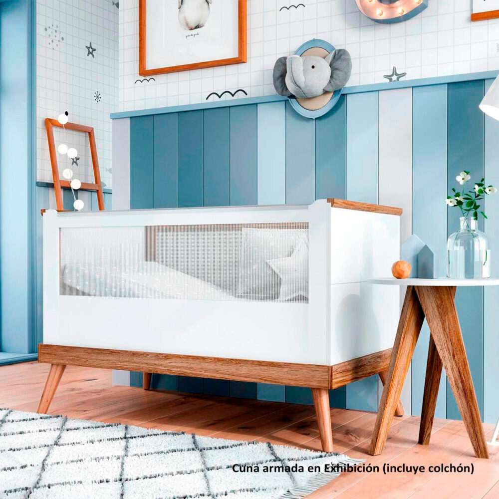 CUNA ANTI REFLUJO MODELO NINAR 142 X 76 CM COLOR BLANCO DIVICAR
