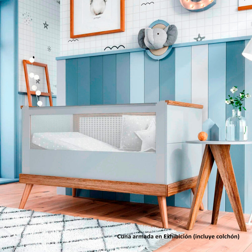 CUNA ANTI REFLUJO MODELO NINAR 142 X 76 CM COLOR GRIS DIVICAR
