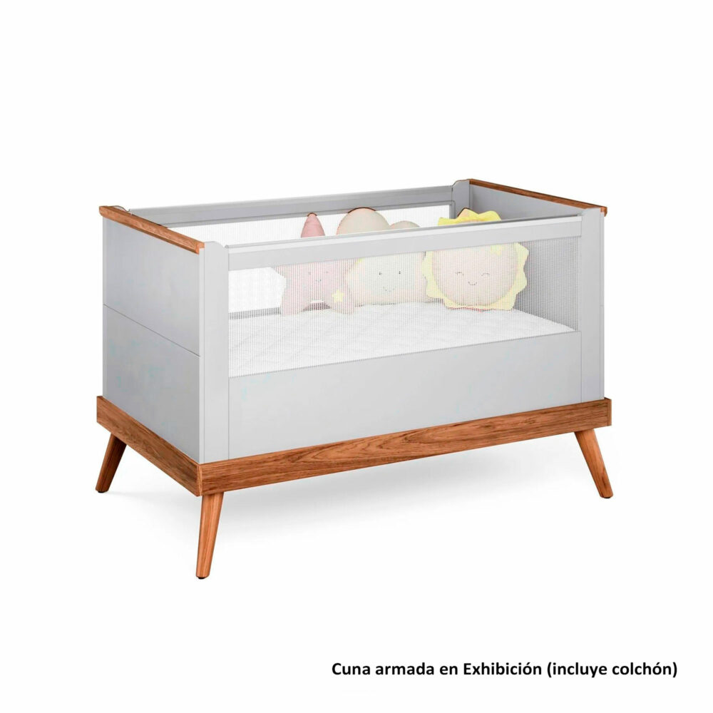 CUNA ANTI REFLUJO MODELO NINAR 142 X 76 CM COLOR GRIS DIVICAR