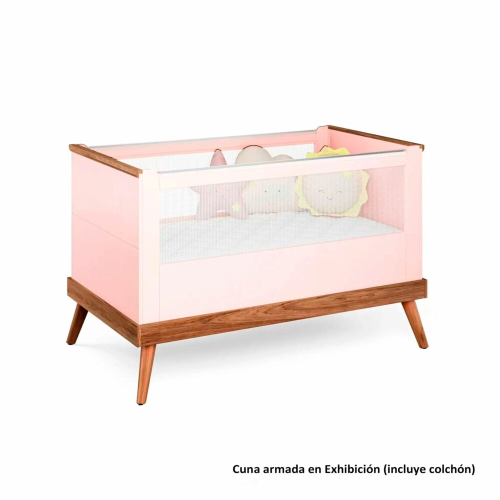 CUNA ANTI REFLUJO MODELO NINAR 142 X 76 CM COLOR ROSADO DIVICAR
