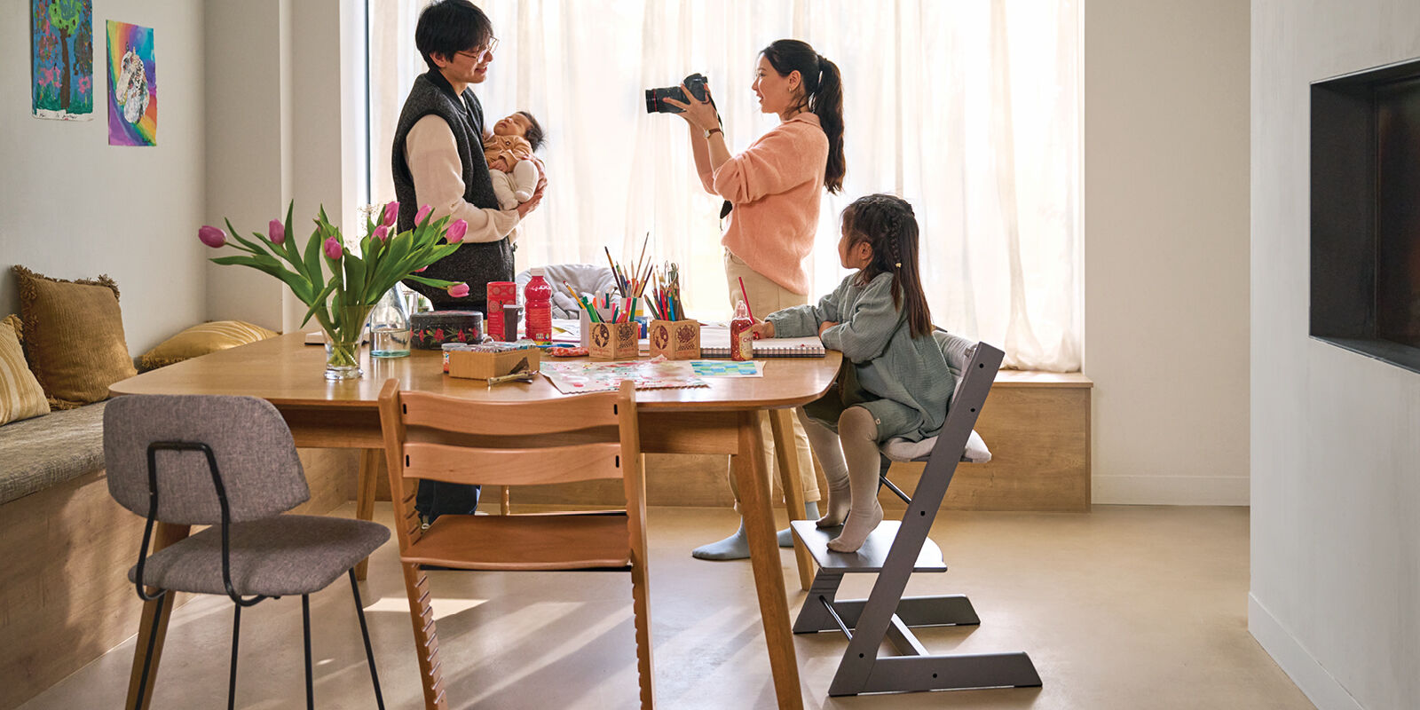 SILLA STOKKE MODELO TRIPP TRAPP DE ROBLE
