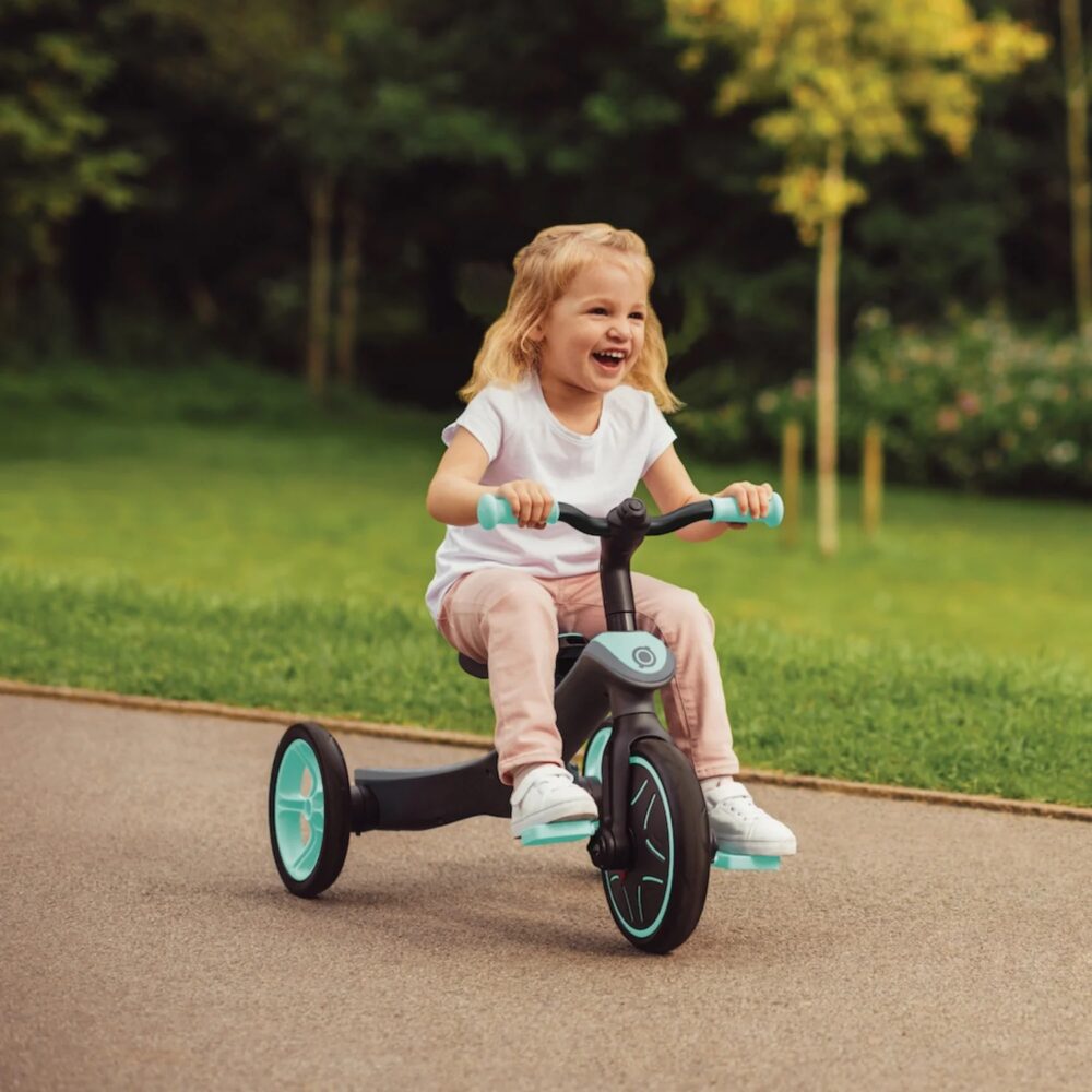 TRICICLO 4 EN 1 MODELO EXPLORER TRIKE DE 10 MESES A 5 AÑOS GLOBBER