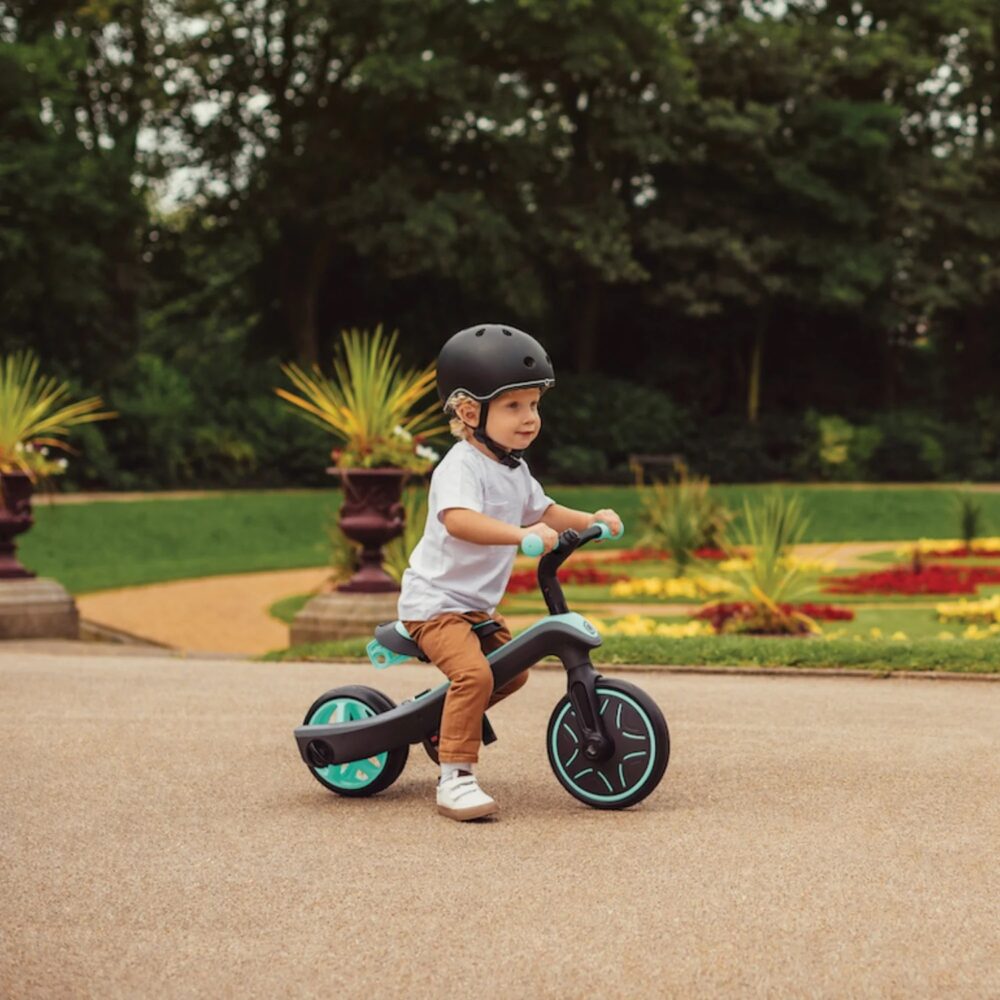 TRICICLO 4 EN 1 MODELO EXPLORER TRIKE DE 10 MESES A 5 AÑOS GLOBBER