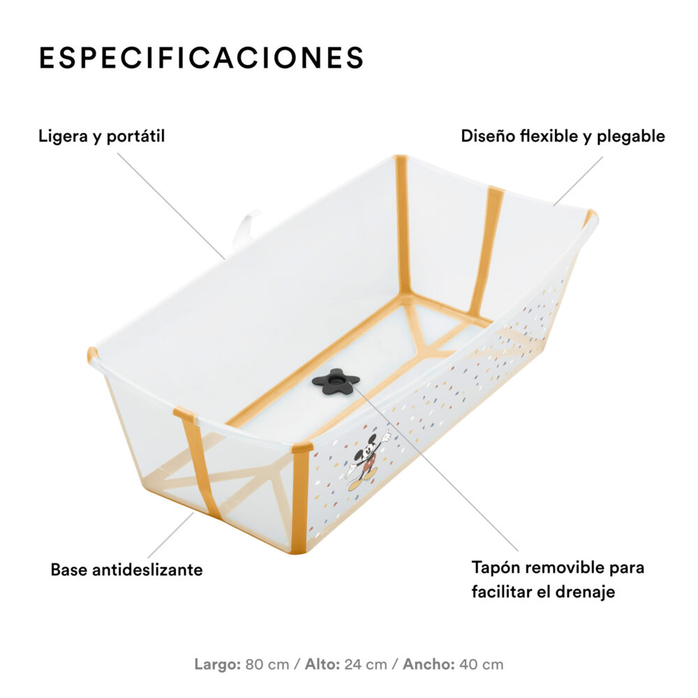 BAÑERA PLEGABLE FLEXIBATH XL MICKEY CELEBRATION STOKKE