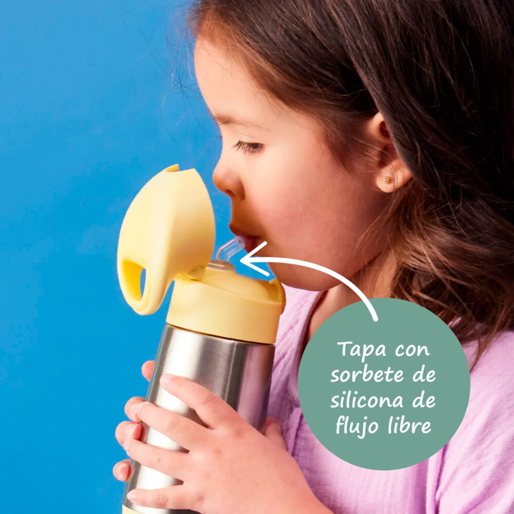 TOMATODO ISOTÉRMICO CON CAÑITA INSULATED BOTTLE 12 OZ / 350 ML B.BOX