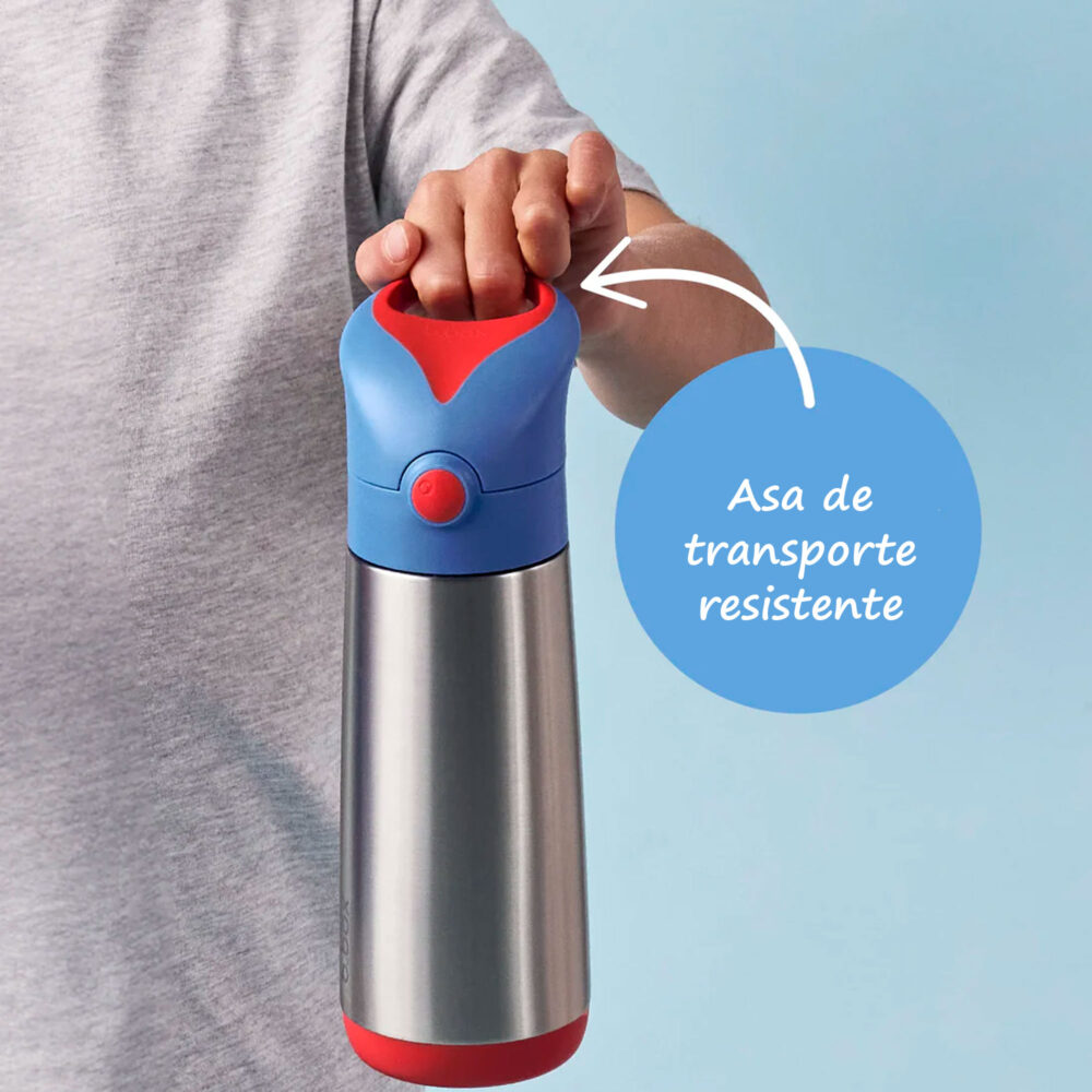 TOMATODO ISOTÉRMICO CON CAÑITA INSULATED BOTTLE 16 OZ / 500 ML B.BOX - MIDNIGHT