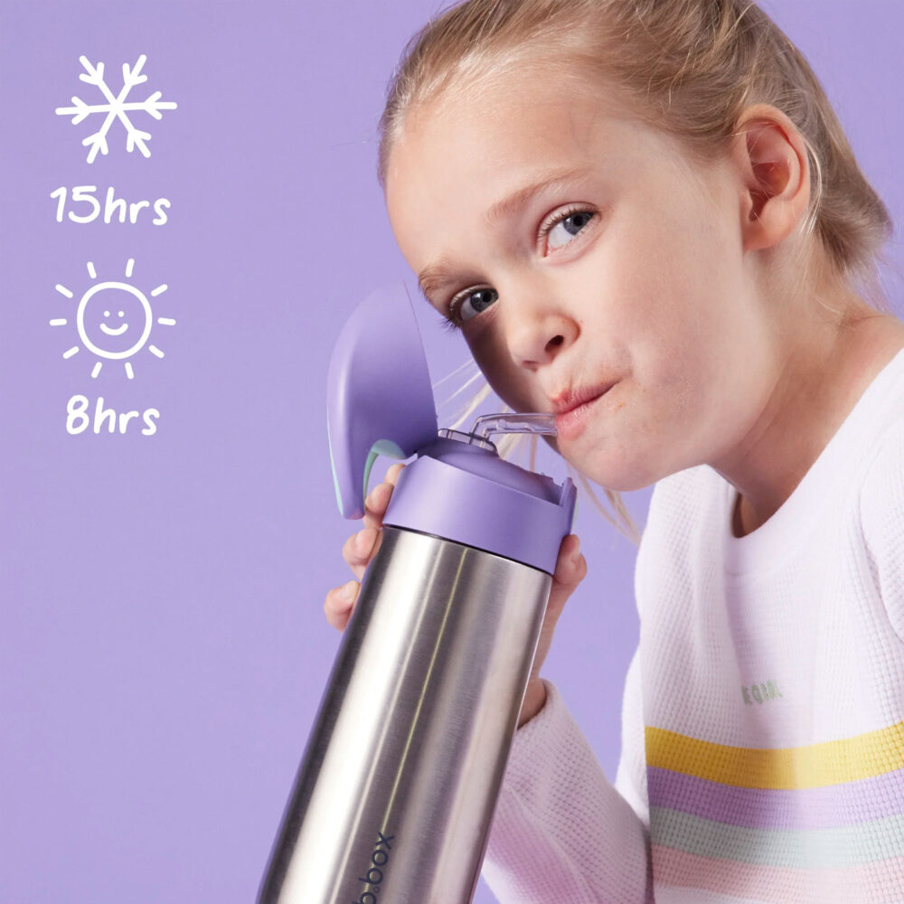 TOMATODO ISOTÉRMICO CON CAÑITA INSULATED BOTTLE 16 OZ / 500 ML B.BOX - MIDNIGHT