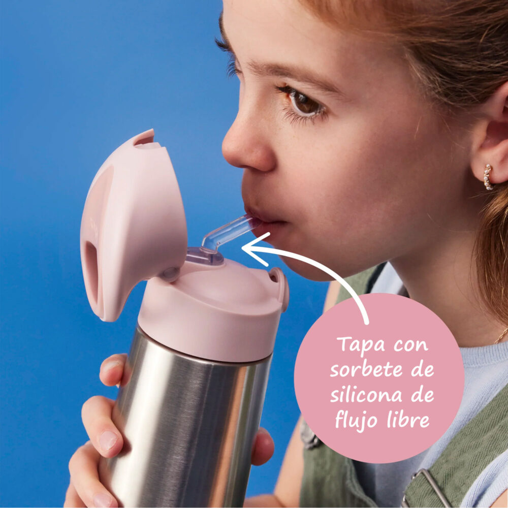 TOMATODO ISOTÉRMICO CON CAÑITA INSULATED BOTTLE 16 OZ / 500 ML B.BOX - MIDNIGHT