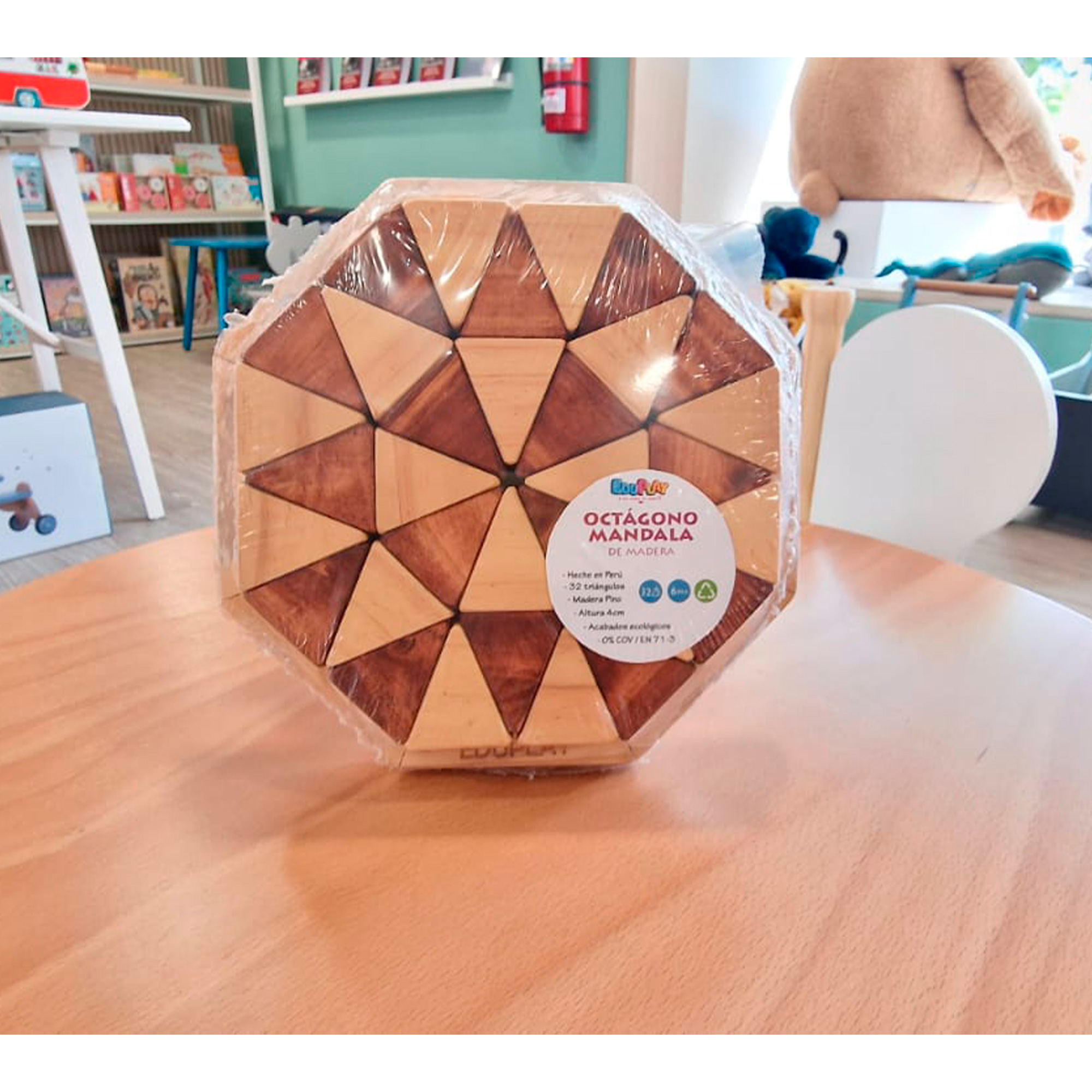 SET DEL 1 AL 10 NÚMEROS DE MADERA ENCAJABLE COLORES ARCOIRIS EDUPLAY