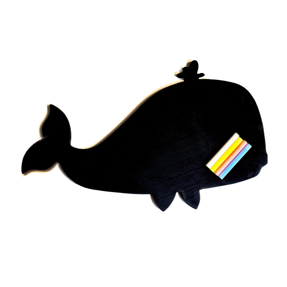 PIZARRA PARA NIÑOS CON TIZAS FORMA DE BALLENA EDUPLAY