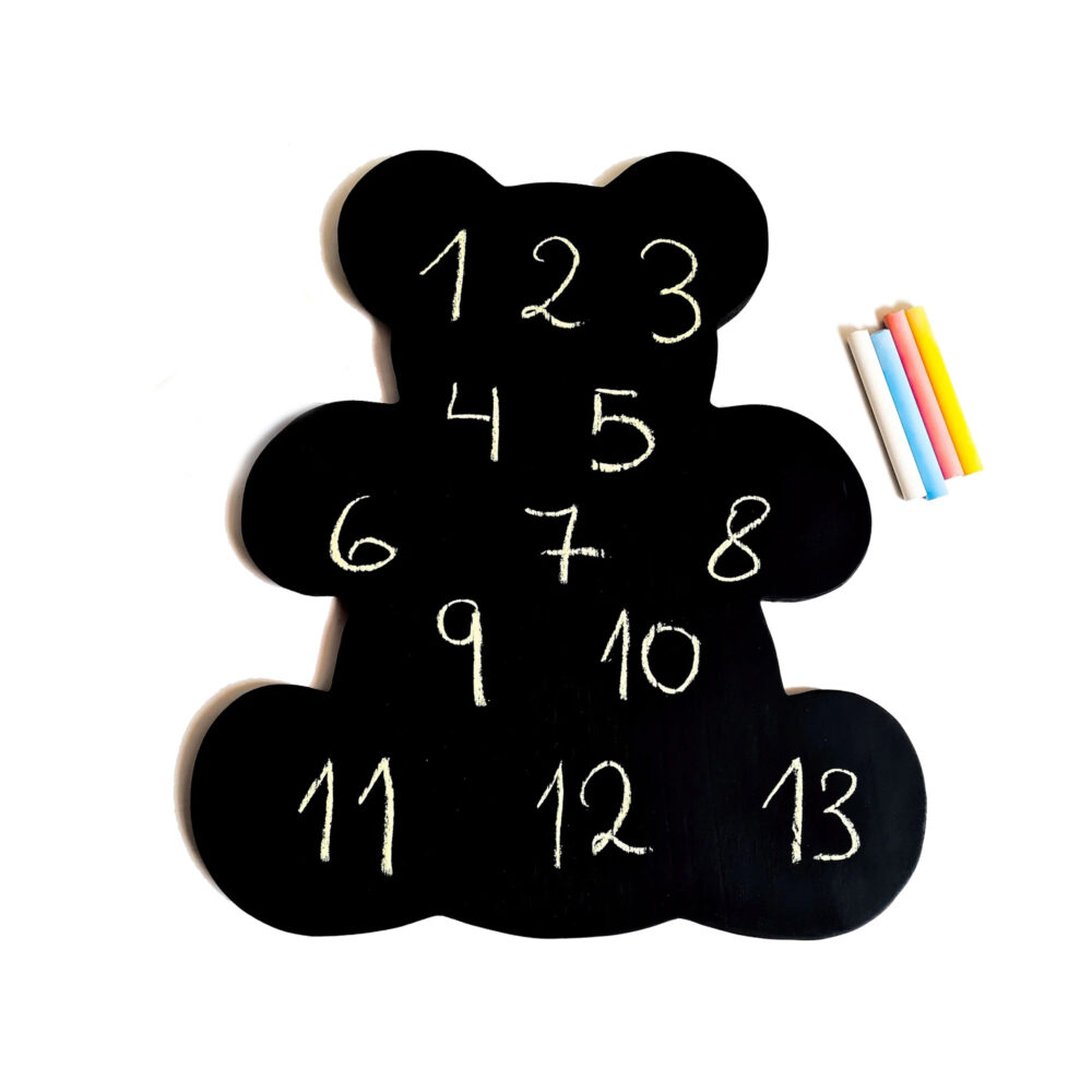 PIZARRA PARA NIÑOS CON TIZAS FORMA DE OSO EDUPLAY
