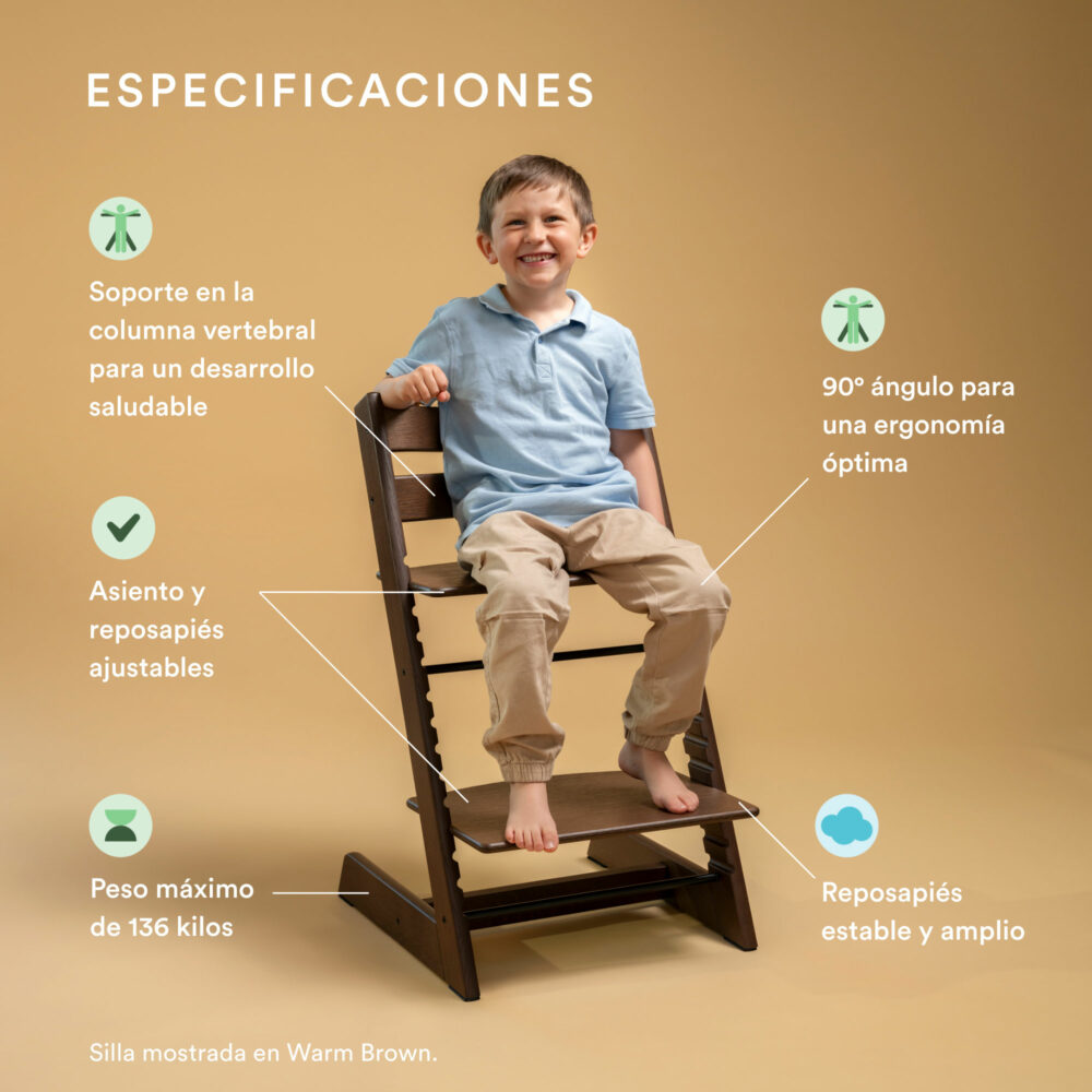 SILLA STOKKE MODELO TRIPP TRAPP DE ROBLE