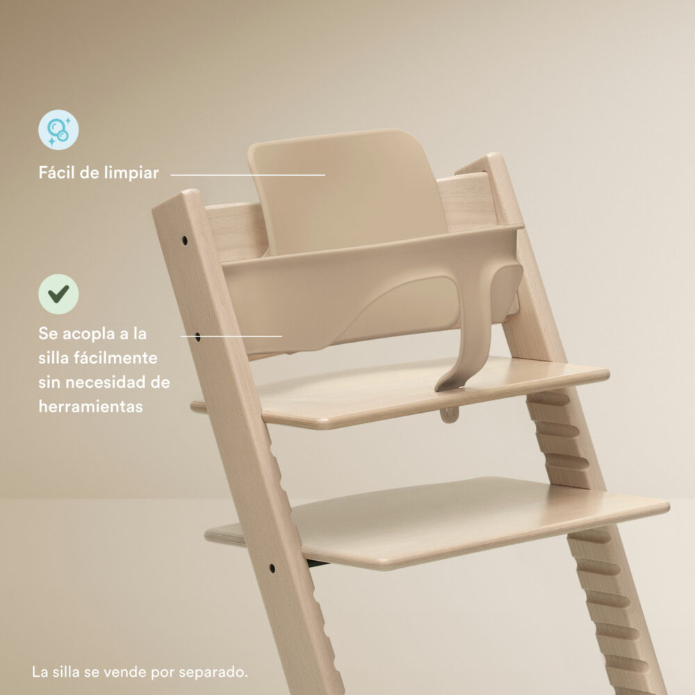 PACK SILLA MODELO TRIPP TRAPP + COJÍN NORDIC + BABYSET + BANDEJA STOKKE