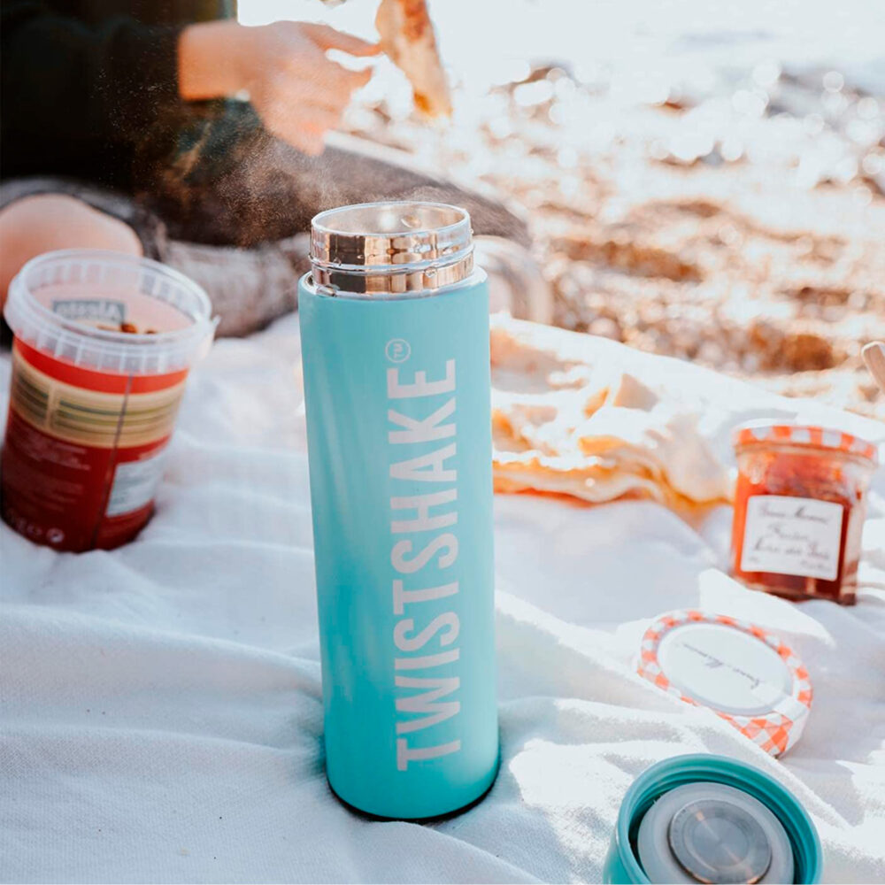 TERMO DE ACERO INOXIDABLE PARA LÍQUIDOS DE 420 ML TWISTSHAKE - TWISTSHAKE GRIS