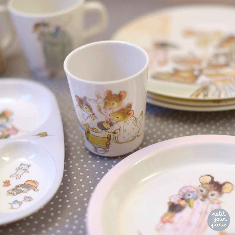 VASO DE MELAMINA PARA NIÑOS COLECCIÓN ERNEST ET CÉLESTINE PETIT JOUR