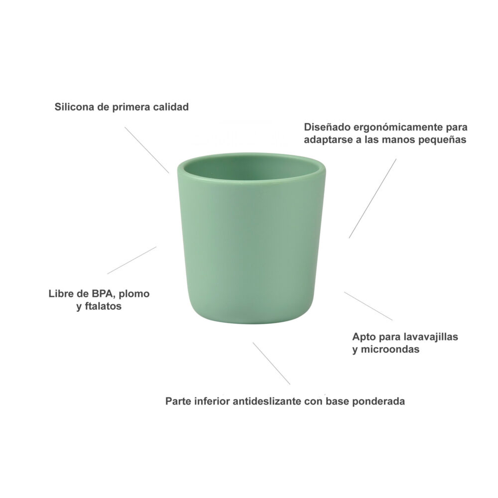 SET 3 VASOS DE APRENDIZAJE DE SILICONA BEABA
