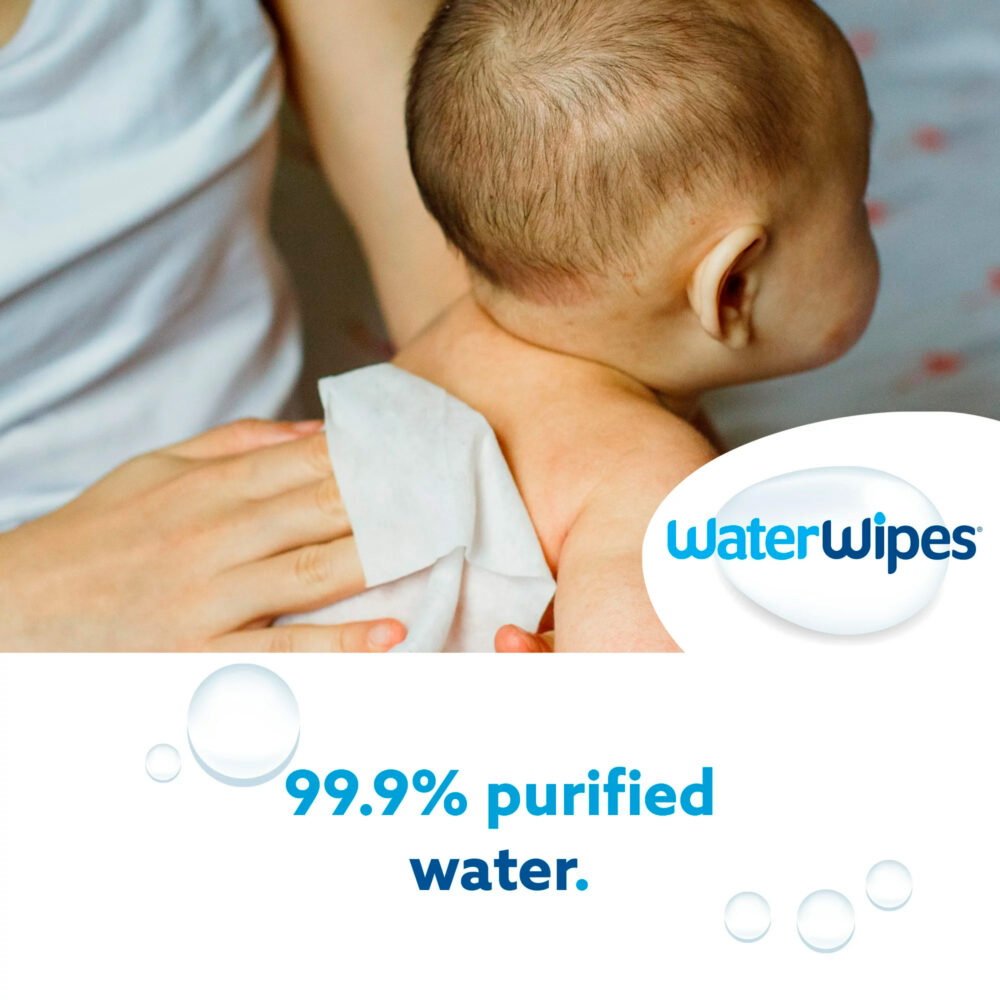 TOALLAS HÚMEDAS TRIPACK 3 PAQUETES DE 60 UNIDADES CADA UNA WATERWIPES