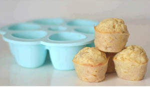 Mini muffins de plátano