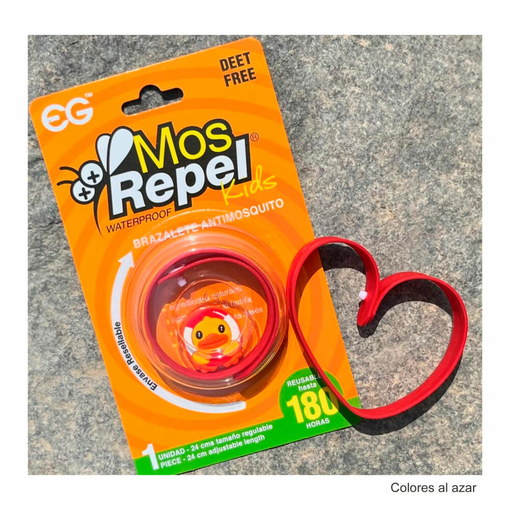 BRAZALETE REPELENTE ANTI MOSQUITO KIDS DE 24 CM MOSREPEL