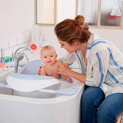La hora del baño . . .
