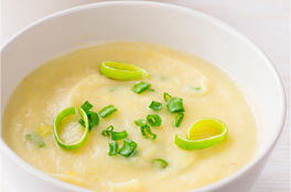 Puré de Trigo con Queso y Poro
