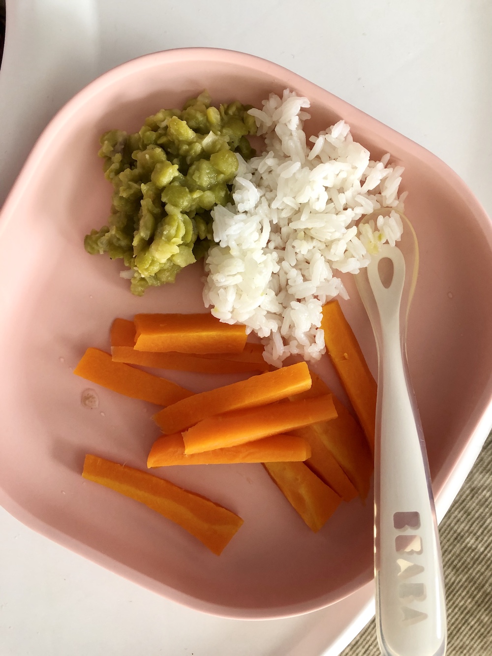 Las primeras comidas del bebé