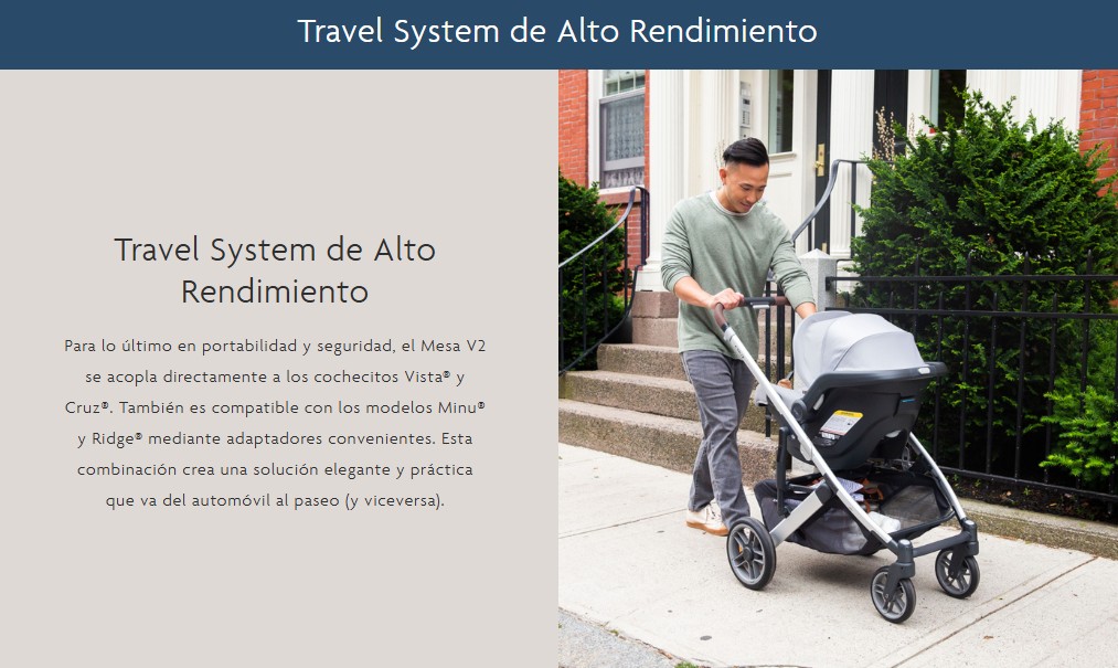 ASIENTO DE AUTO MODELO MESA V2 PARA VISTA V2 / CRUZ V2 / MINU V2 UPPABABY