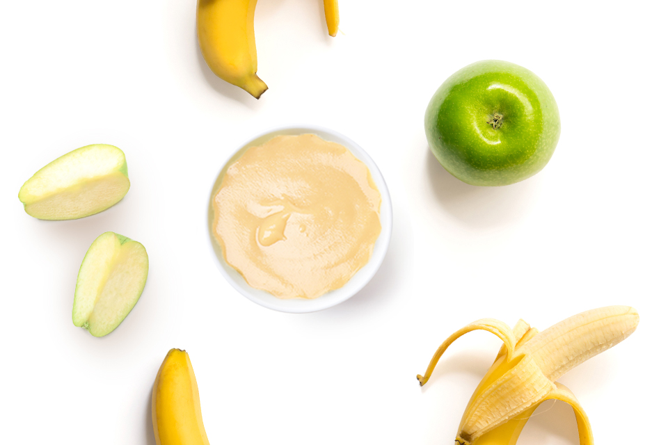Pure de Manzana y Plátano