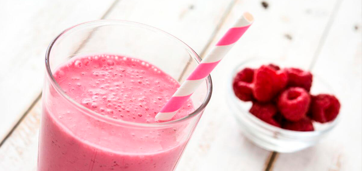 Batido de Frambuesas y Arándanos