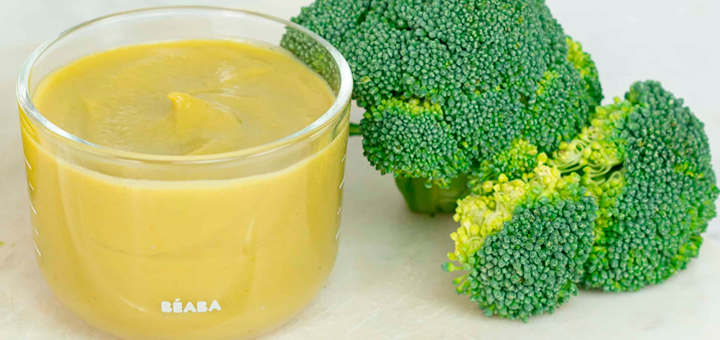 Papilla de Brócoli y Espinaca