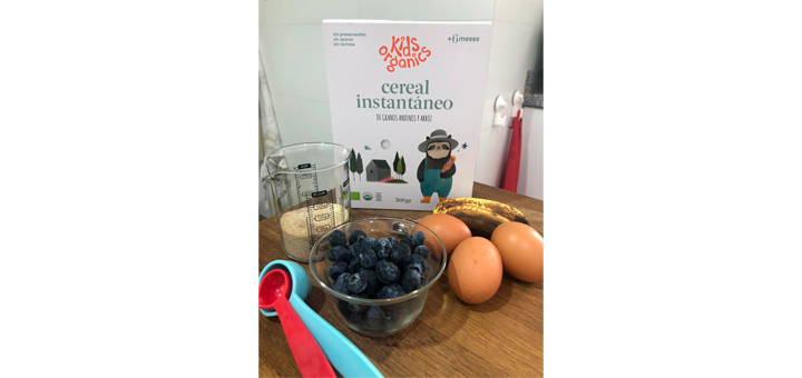 Muffins de Plátano y Arándanos