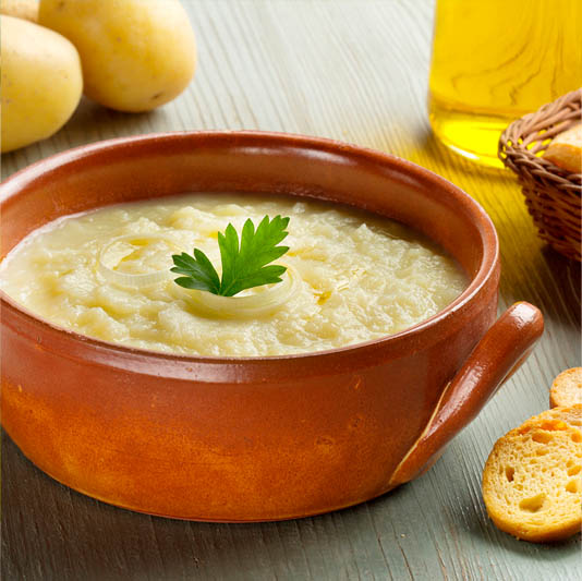 receta crema pollos verduras