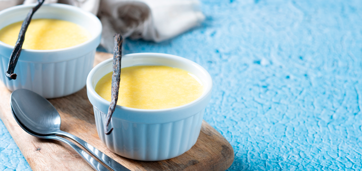 Flan Saludable de Plátano